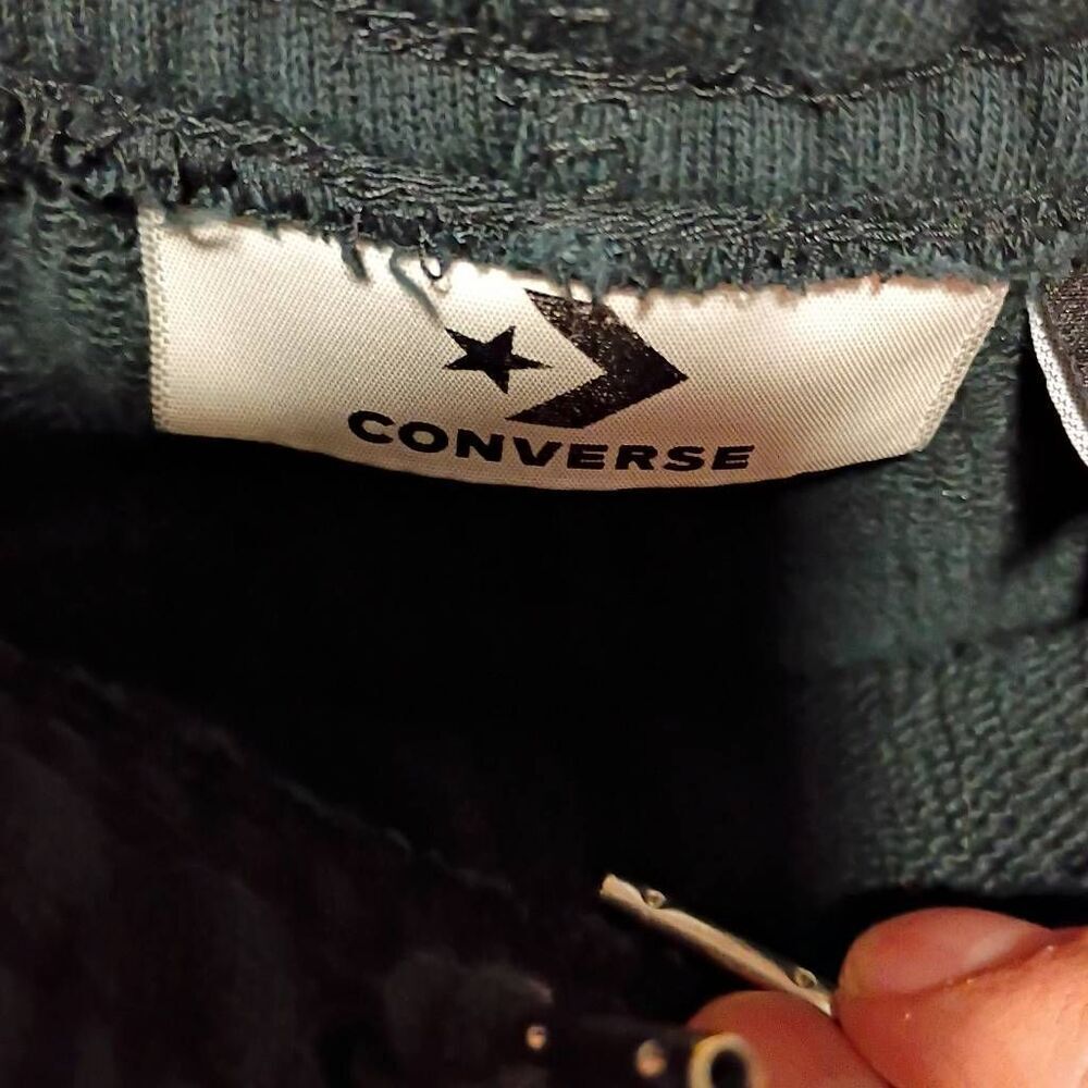 Converse Chuck Taylor Daily Paper Athletic Pants Small Black - Picture 14 of 14